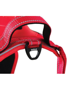 Zolux Szelki ze smyczą automatyczną Easyride L czerwone