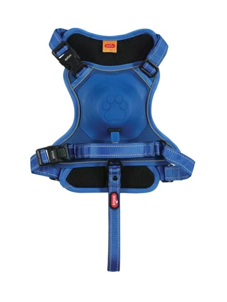 Zolux Szelki ze smyczą automatyczną Easyride L niebieskie