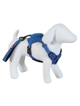 Zolux Szelki ze smyczą automatyczną Easyride L niebieskie