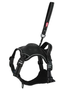 Zolux Szelki ze smyczą automatyczną Easyride M czarne