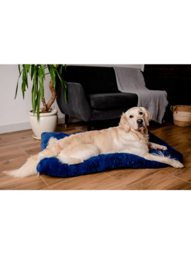 MIMIKO Pets Legowisko Shaggy prostokątne XXL 115x75cm chabrowe