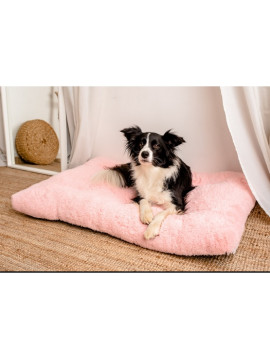MIMIKO Pets Legowisko Shaggy prostokątne XXL 115x75cm różowe