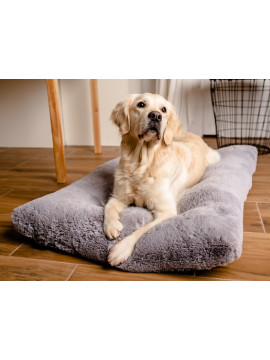 MIMIKO Pets Legowisko Shaggy prostokątne XXL 115x75cm szare