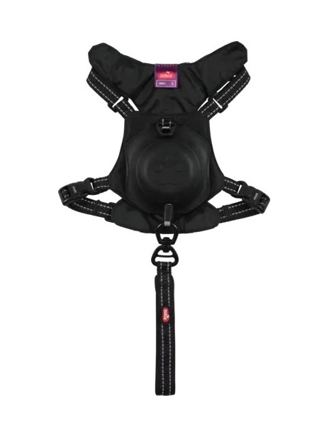 Zolux Szelki ze smyczą automatyczną Easyride XS czarne