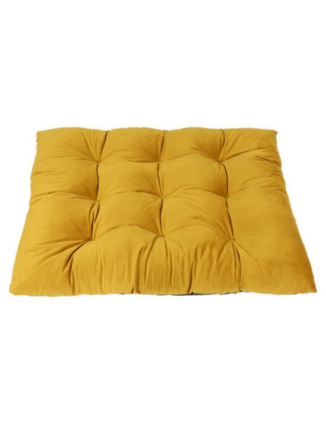 MIMIKO Pets Legowisko Poducha Velvet 100x70cm musztarda