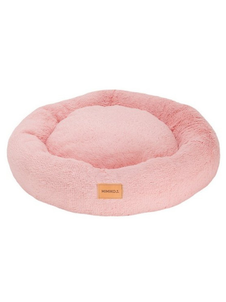MIMIKO Pets Legowisko Shaggy okrągłe M 45cm różowe