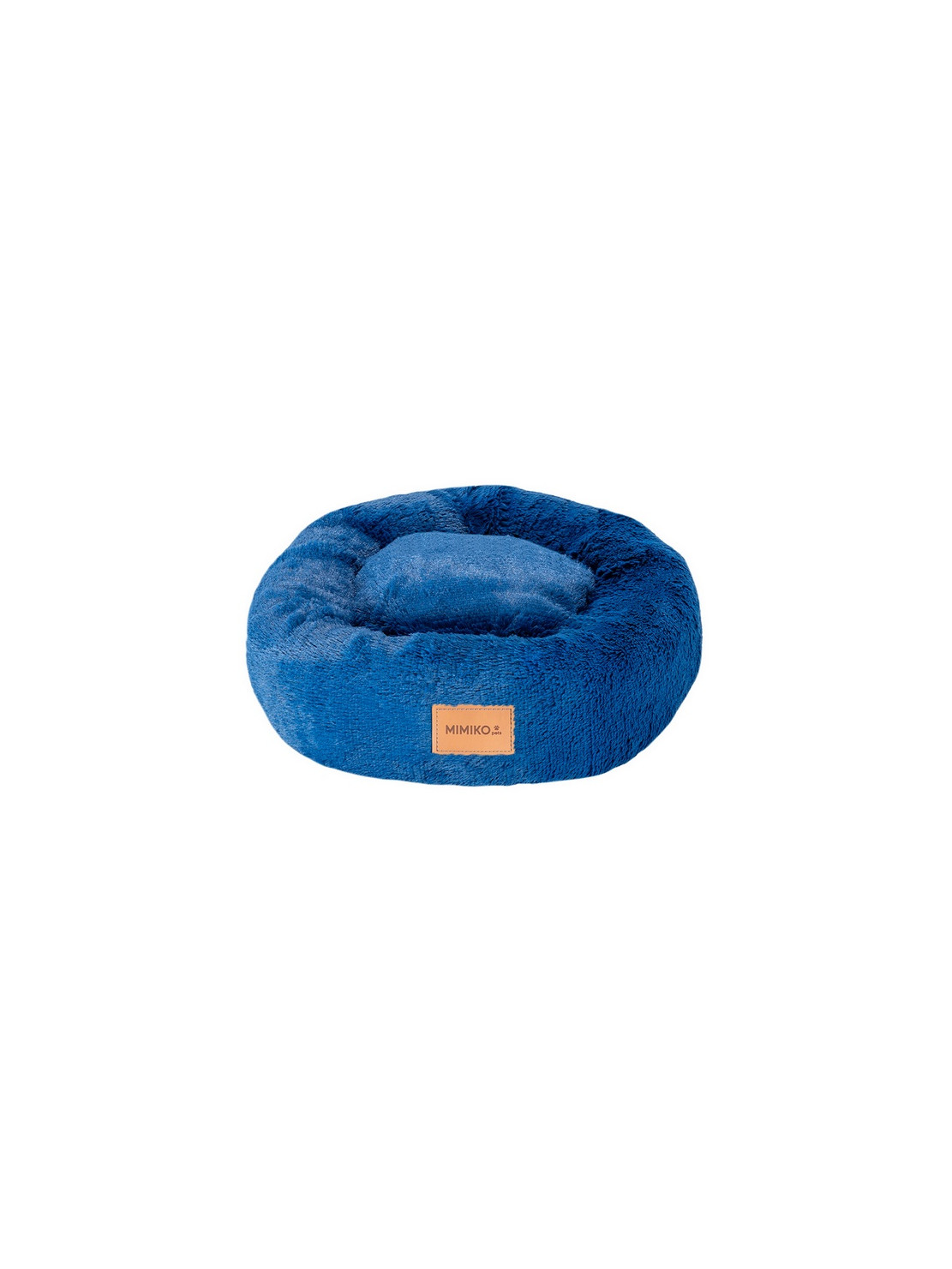 MIMIKO Pets Legowisko Shaggy okrągłe M 45cm chabrowe