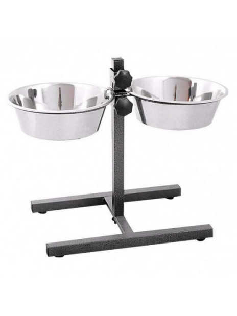 Barry King Stojak regulowany do misek 1,8L metaliczny [18341]