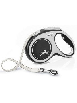 Flexi New Comfort Smycz taśma M 5m czarna [FL-3646]