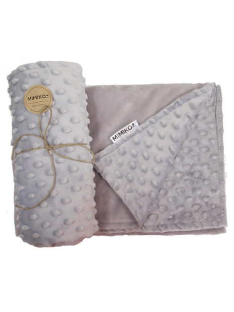 MIMIKO Pets Kocyk Minky-Dot 100x75cm szary