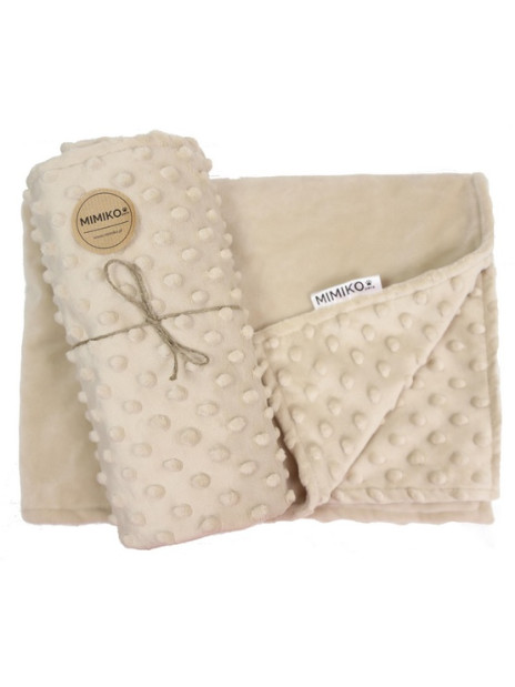 MIMIKO Pets Kocyk Minky-Dot 100x75cm beżowy