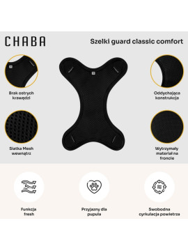 CHABA Szelki Guard Comfort Classic M czarne