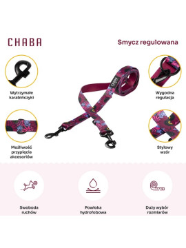 CHABA Smycz regulowana Story III L 25mm/260cm Lakota
