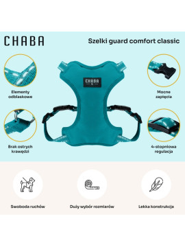CHABA Szelki Guard Comfort Classic S morskie