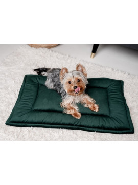 MIMIKO Pets Mata Velvet 70x50cm butelkowa zieleń