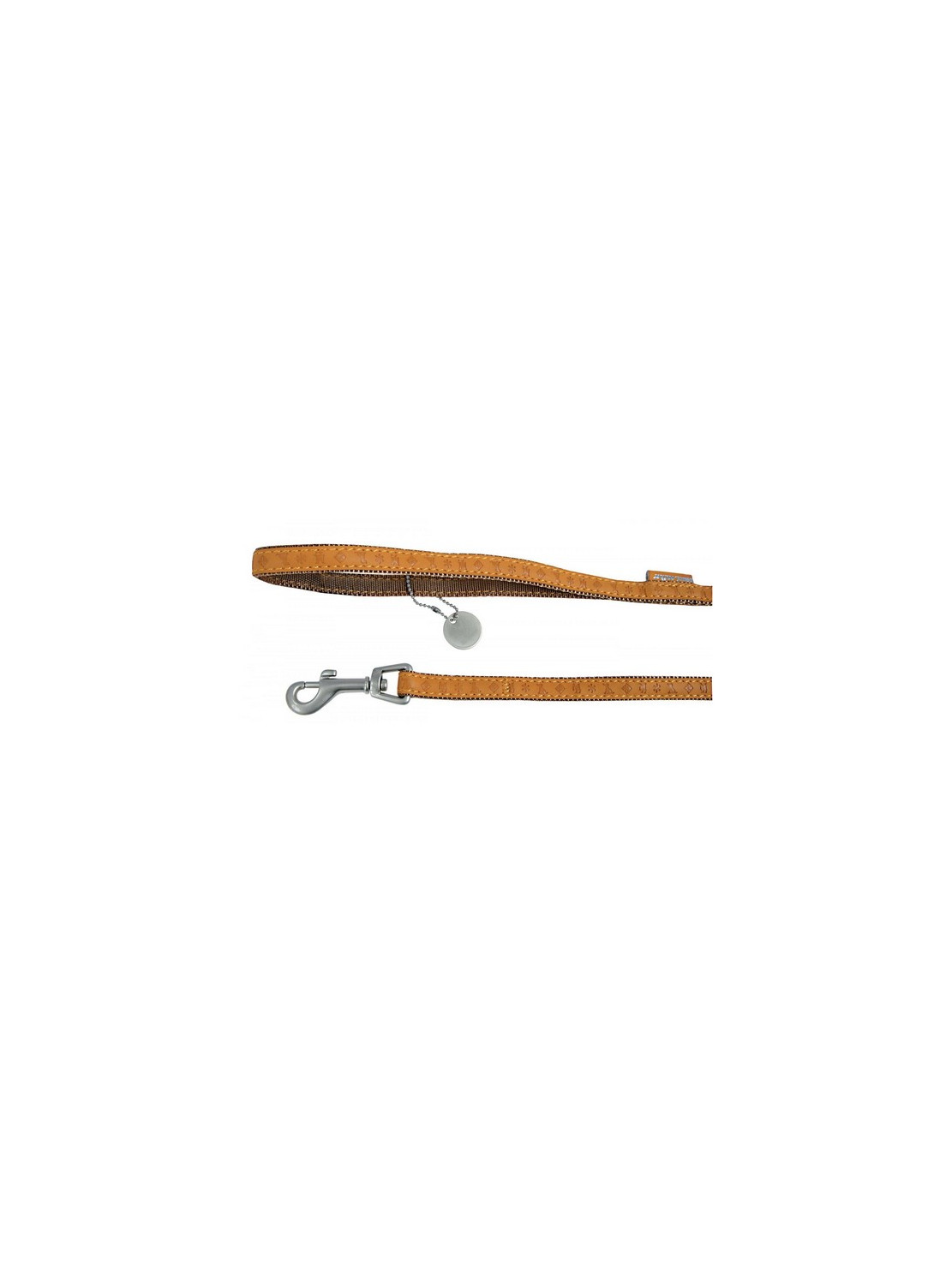 Zolux Smycz Mac Leather 25mm/1.2m Żółta [522025JA]