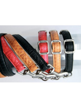 Zolux Smycz Mac Leather 25mm/1.2m Żółta [522025JA]