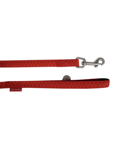 Zolux Smycz Mac Leather 25mm/1.2m Czerwona [522025RO]