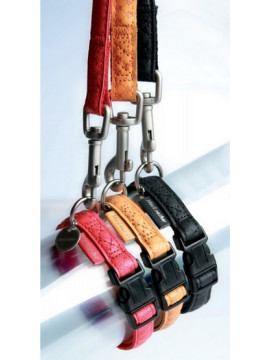 Zolux Smycz Mac Leather 25mm/1.2m Czerwona [522025RO]