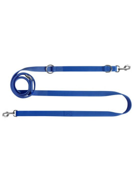 CHABA Smycz taśma regulowana - 25mm x 130/260cm niebieska