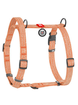 Collar WauDog Re-Cotton Szelki z rączką z regenerowanej bawełny anatomiczne w kształcie litery H, odblaskowe z QR-paszportem, pl