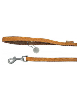 Zolux Smycz Mac Leather 20mm/1.2m Żółta [522020JA]