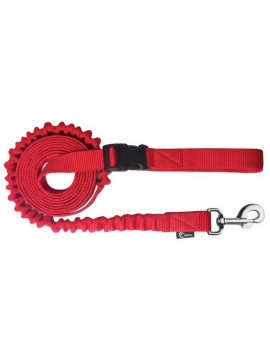 CHABA Smycz taśma do biegania z amortyzatorem 16 czerwona