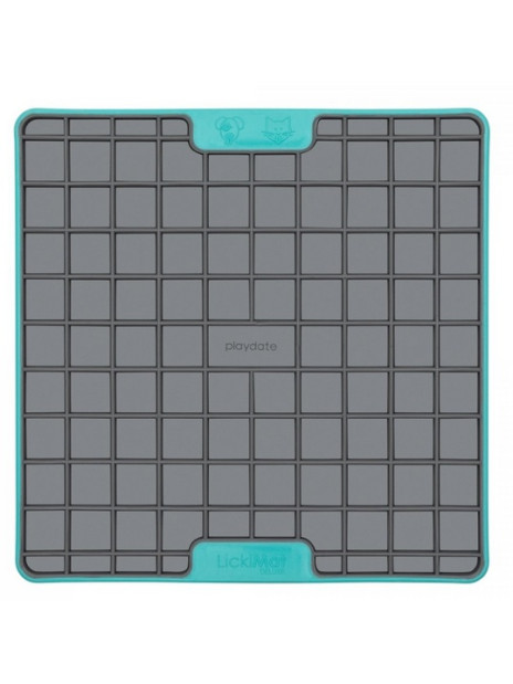 LickiMat Playdate Deluxe/Tuff Kwadrat twardy turkusowy
