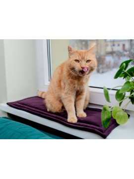 MIMIKO Pets Mata Velvet 25x70cm śliwka