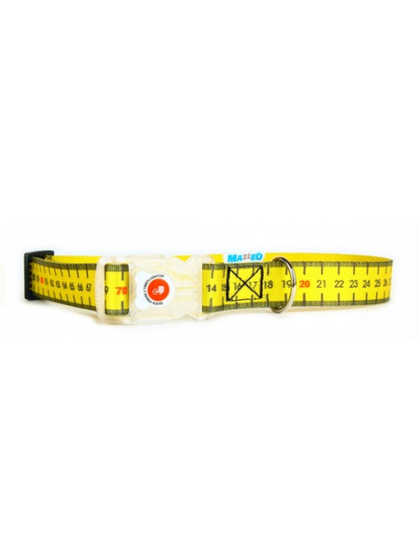 Matteo Obroża Klamra LED 25mm miara
