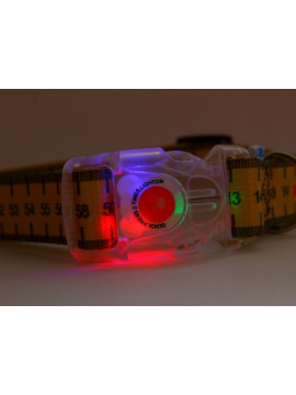 Matteo Obroża Klamra LED 25mm miara