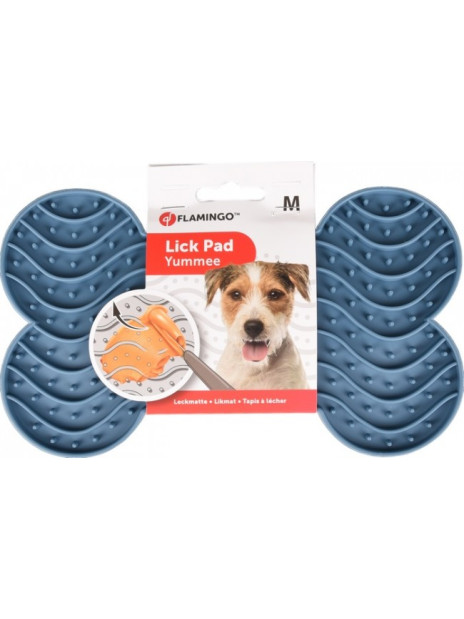 Flamingo Lick Pad Mata antystresowa M niebieska