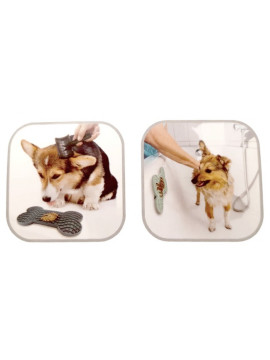 Flamingo Lick Pad Mata antystresowa M niebieska