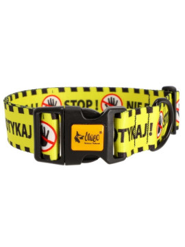 Dingo Obroża regulowana City - Nie Dotykaj 4,0cm/75cm