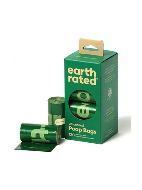 Earth Rated Woreczki ekologiczne do zbierania odchodów 8x15szt bezzapachowe