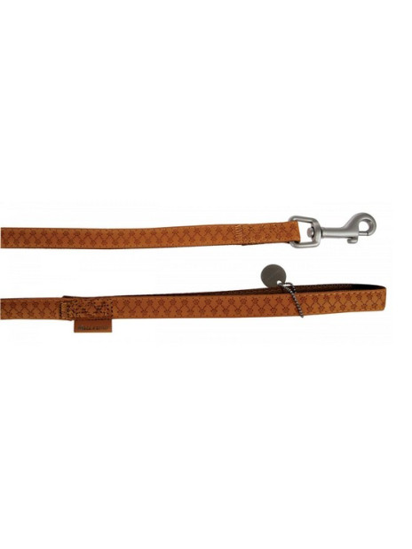 Zolux Smycz Mac Leather 15mm/1.2m Żółta [522015JA]