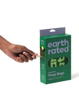 Earth Rated Reklamówki lawendowe 120szt