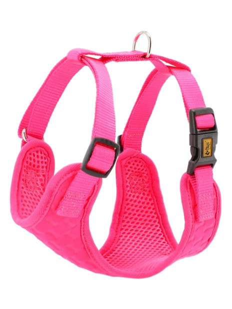 Dingo Szelki bezuciskowe z dwupaskową regulacją S różowe