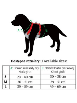 Dingo Szelki bezuciskowe z dwupaskową regulacją S różowe