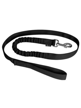 CHABA Smycz taśma z amortyzatorem 25 czarna