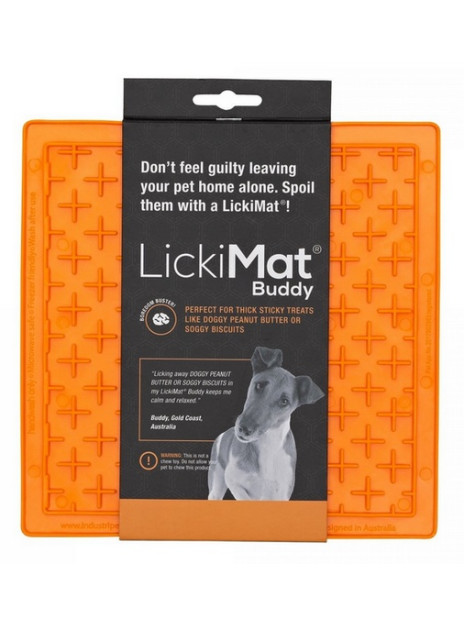 LickiMat Buddy Krzyżyk miękki pomarańczowy