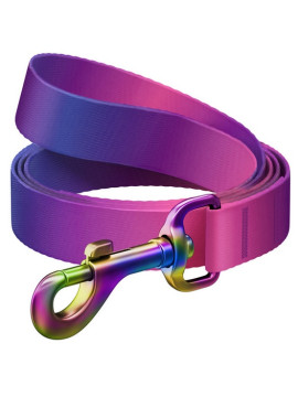 Collar WauDog Recycled Smycz nylonowa, gradient M 20mm/122cm fioletowy