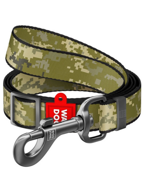 Collar WauDog Nylon Smycz nylonowa regulowana M 20mm/152-183cm, wzór MILITARY