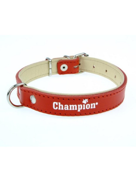 Champion Obroża Skórzana na skórce czerwona SK/S 40/1,8(R) [SOS]