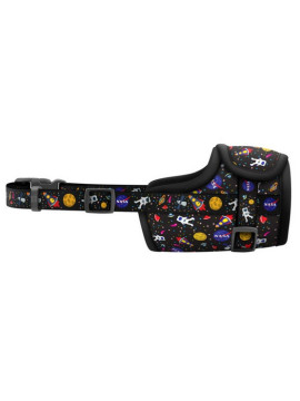 Collar WauDog Nylon Kaganiec, plastikowy fastex, wzór NASA, rozmiar 2 [19-26cm]