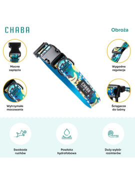 CHABA Obroża regulowana Story III M Carnival