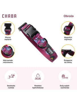 CHABA Obroża regulowana Story III M Lakota