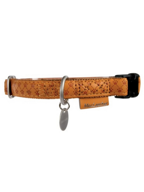 Zolux Obroża regulowana Mac Leather 20mm Żółta [522040JA]