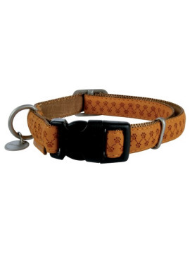 Zolux Obroża regulowana Mac Leather 20mm Żółta [522040JA]