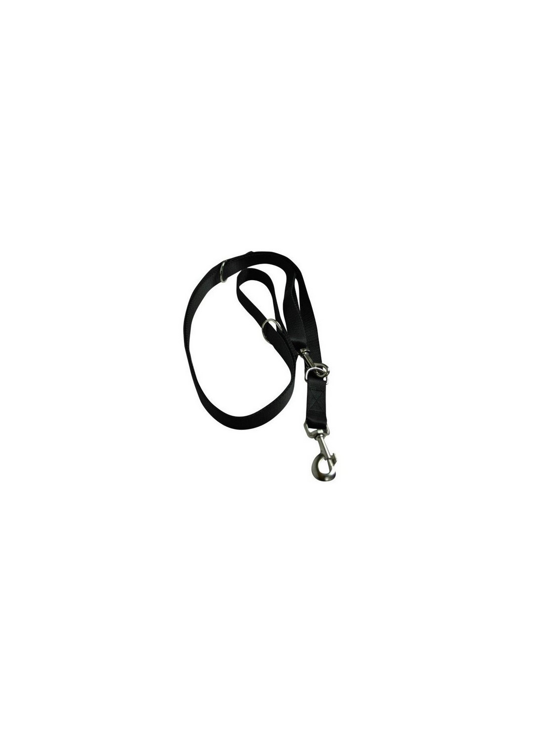 CHABA Smycz taśma regulowana - 10mm x 130/260cm czarna